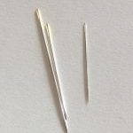 刺し子の針は、普通の針でも刺繍針でも代用可能！だけど、専用針の方がやりやすいよ。